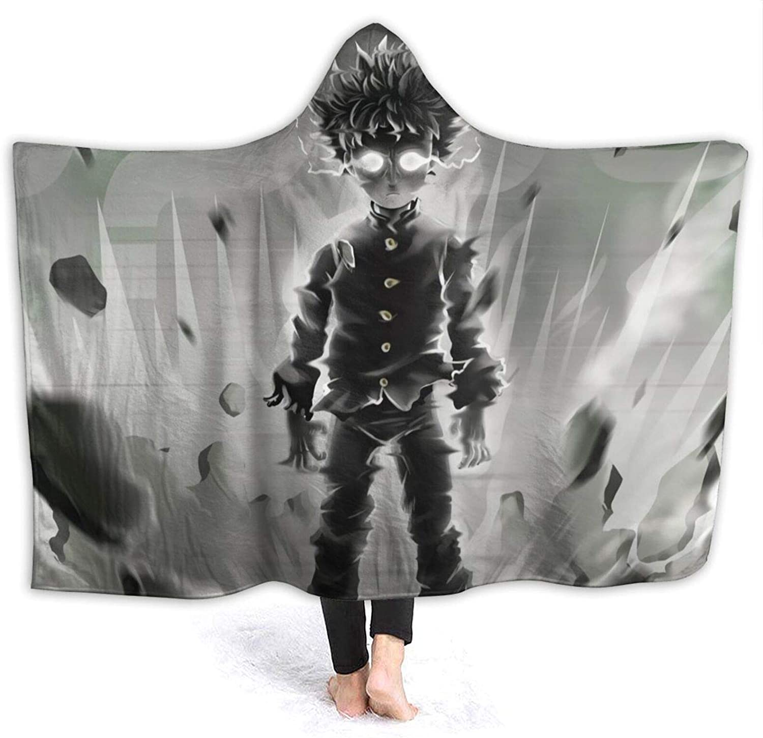 Anime Mob Psycho 100 Wrinkle-Resistant Hooded Blanket