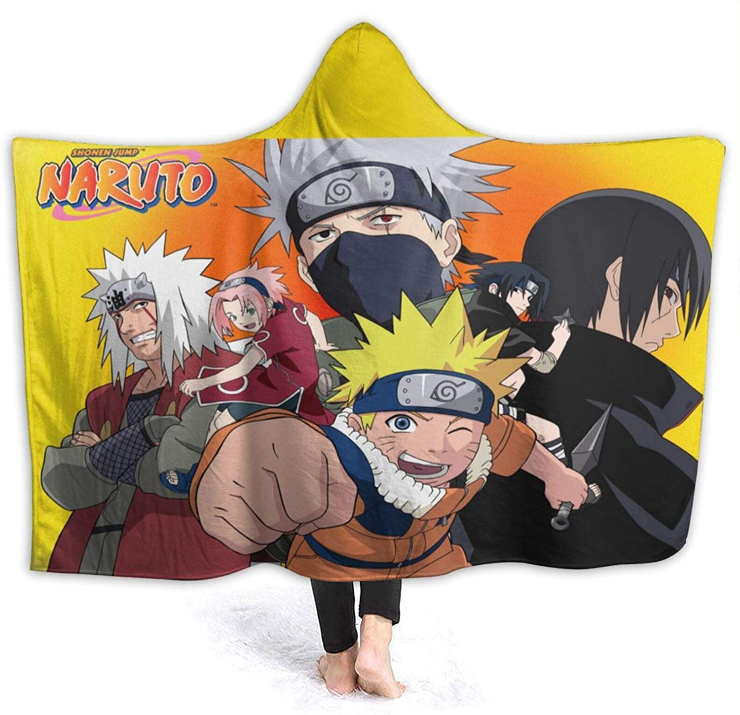 Anime Naruto Fleece Cloak - Flannel Throw Blanket