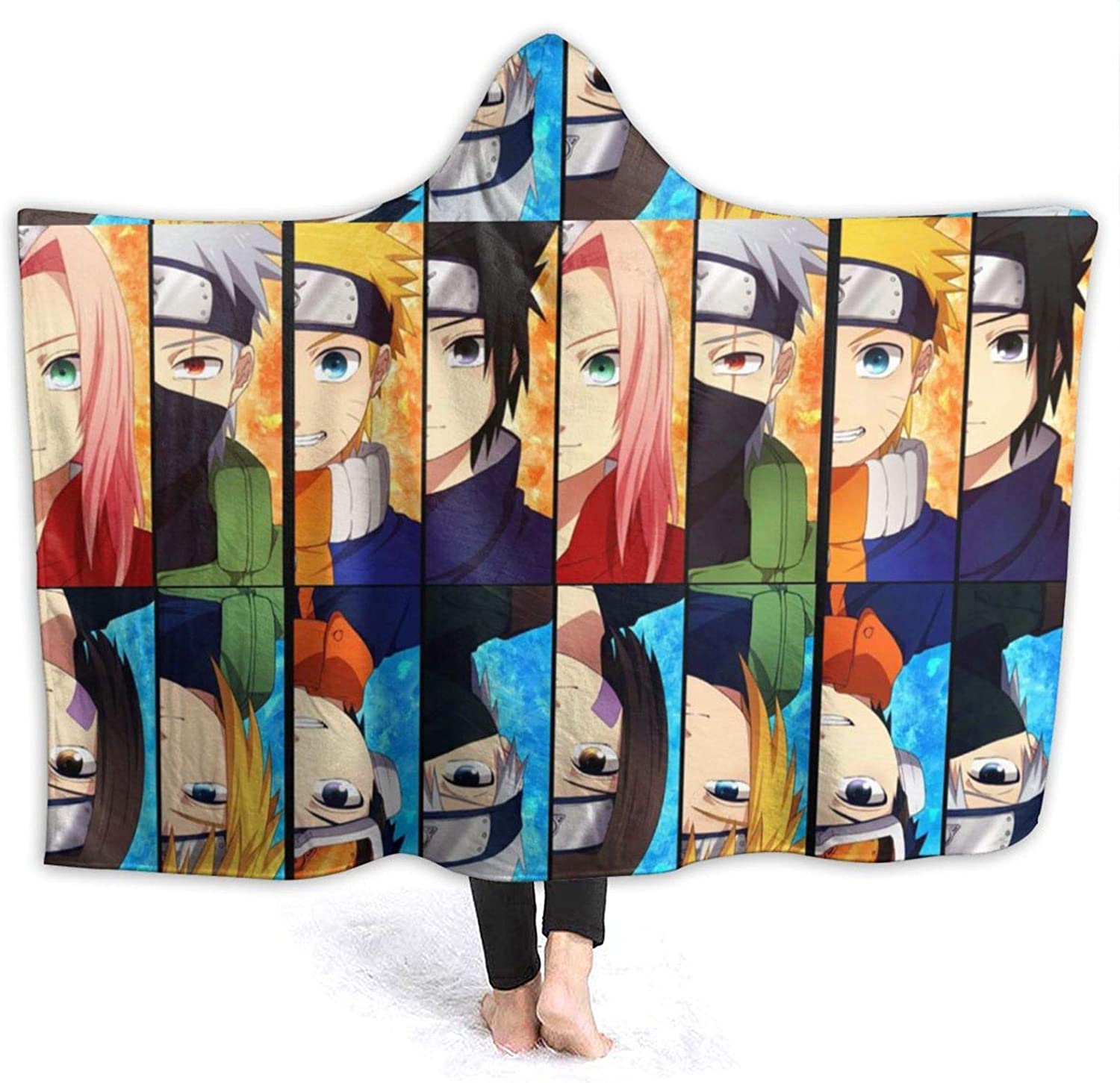 Anime Naruto Fleece Flannel Throw Blanket Cloak