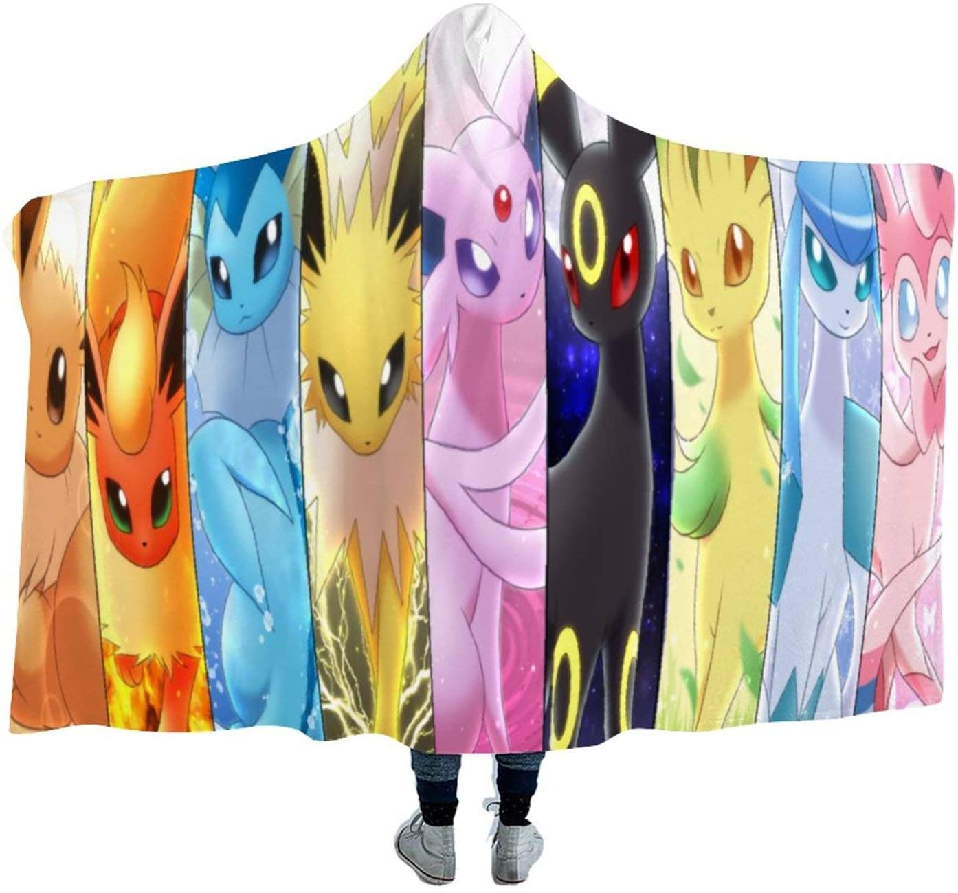Anime Pokemon Throw Winter Blankets - Hooded Blankets