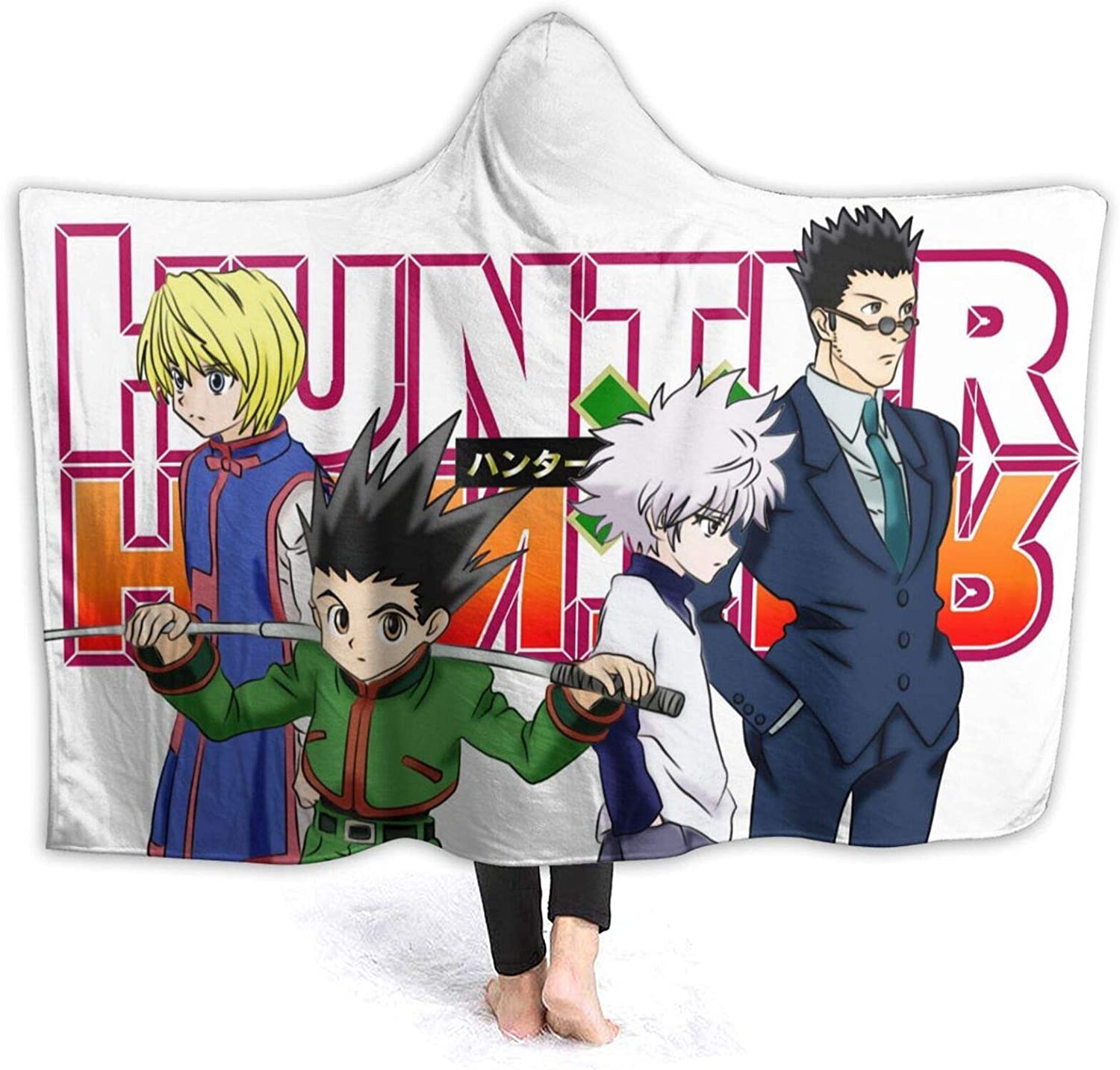 Anime Stylish Hooded Blanket - Hunter×Hunter Anti-Pilling Flannel Blankets