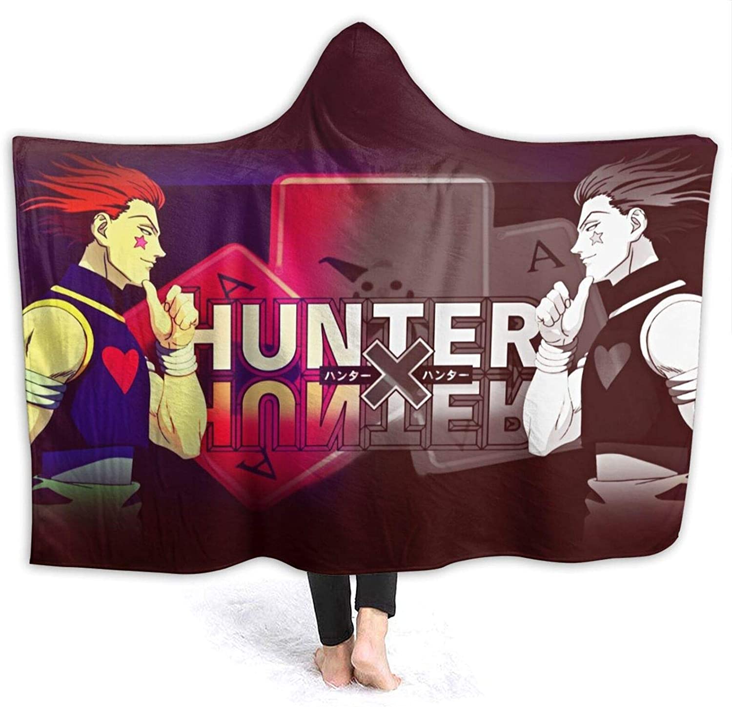 Anti-Pilling Stylish Hooded Blanket - Hunter×Hunter Flannel Blankets