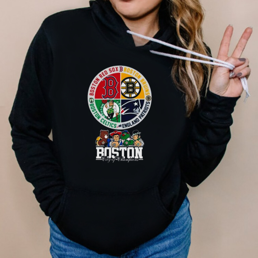 Boston City Of Champions Boston Red Sox Patriots Bruins Celtics 2023 Shirt  - Peanutstee