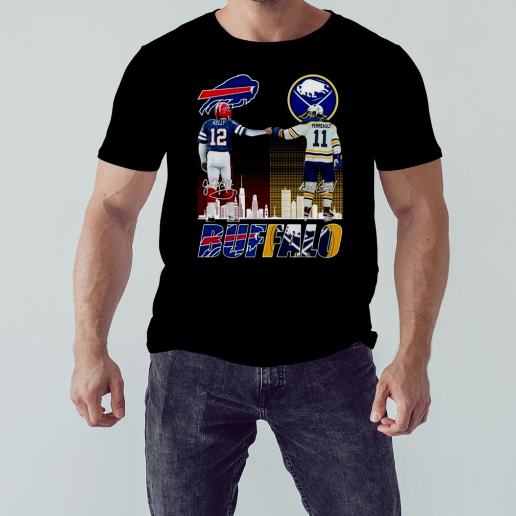 Buffalo Bills Kelly And Sabres Perreault City Champion T Shirt - Growkoc