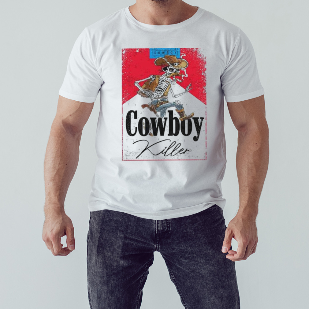 Cowboy Killer Graphic Jason Aldean Skeleton Cowboy TShirt e8cab5 0