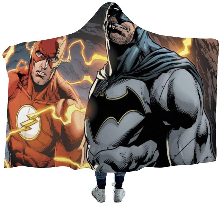 Batman Flash Wearable Super Soft Warm Throw Blanket