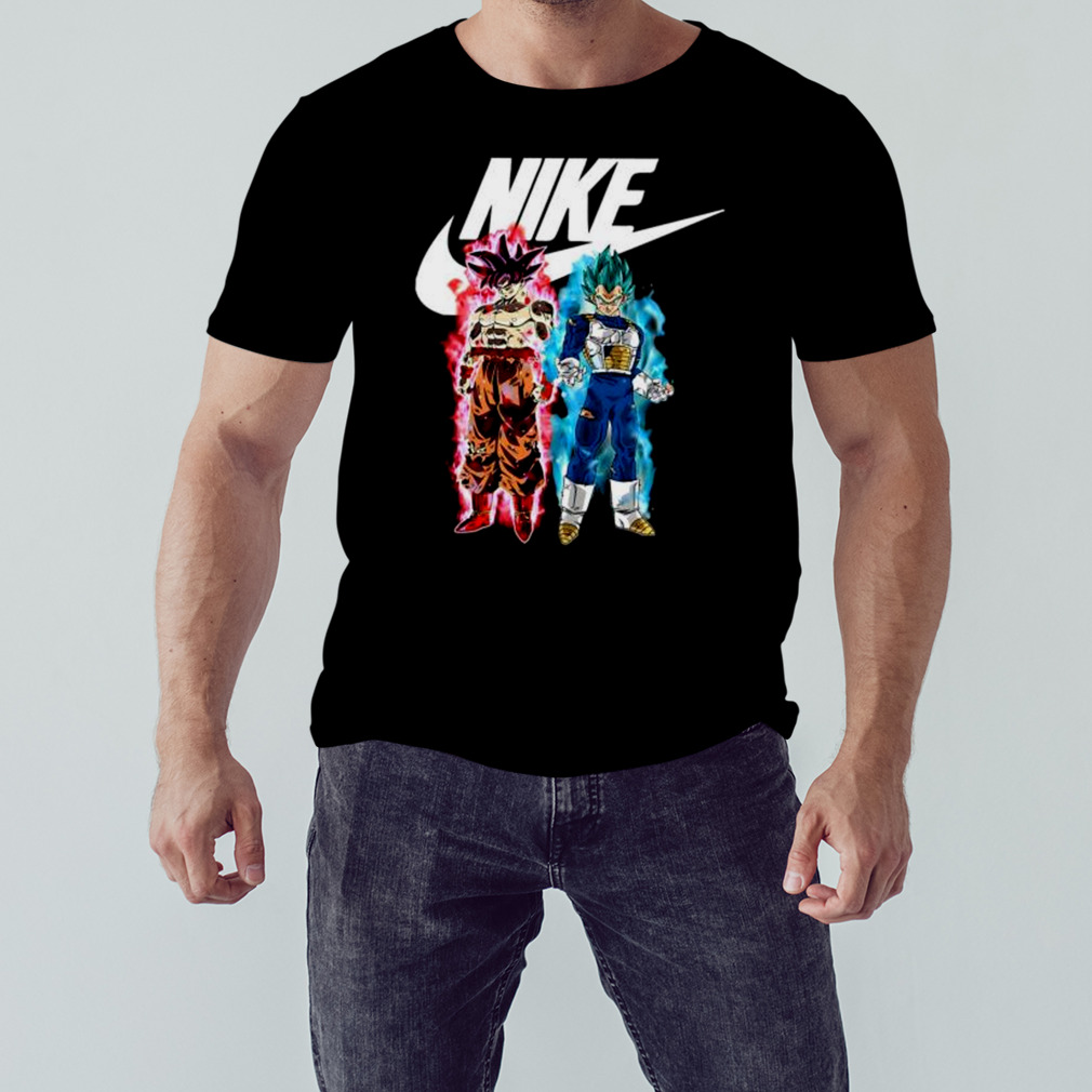 Black Goku and Vegeta Nike Graphic Shirt
