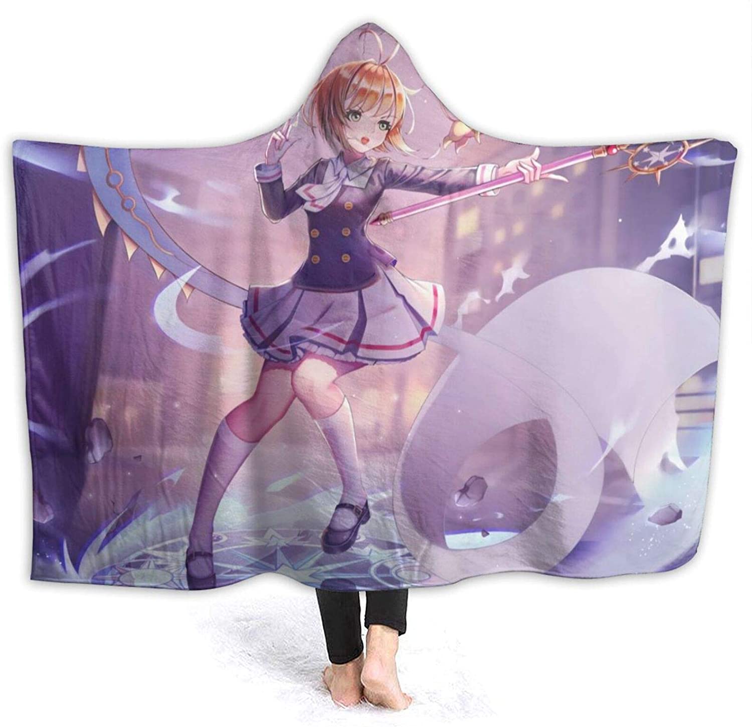 Cardcaptor Sakura Flannel Hooded Blanket - Anime Throw Blanket