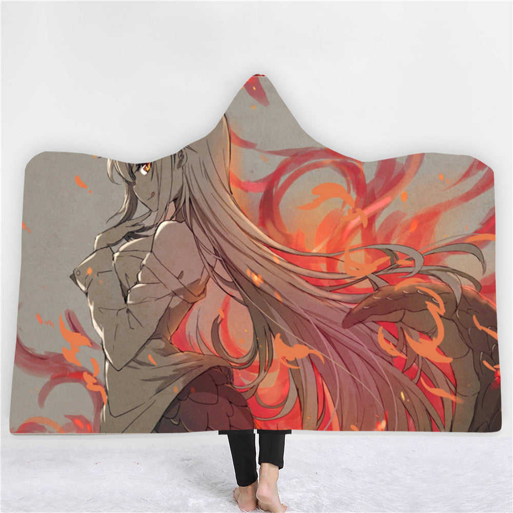 Dragon Maid 3D Printing Fleece Blanket