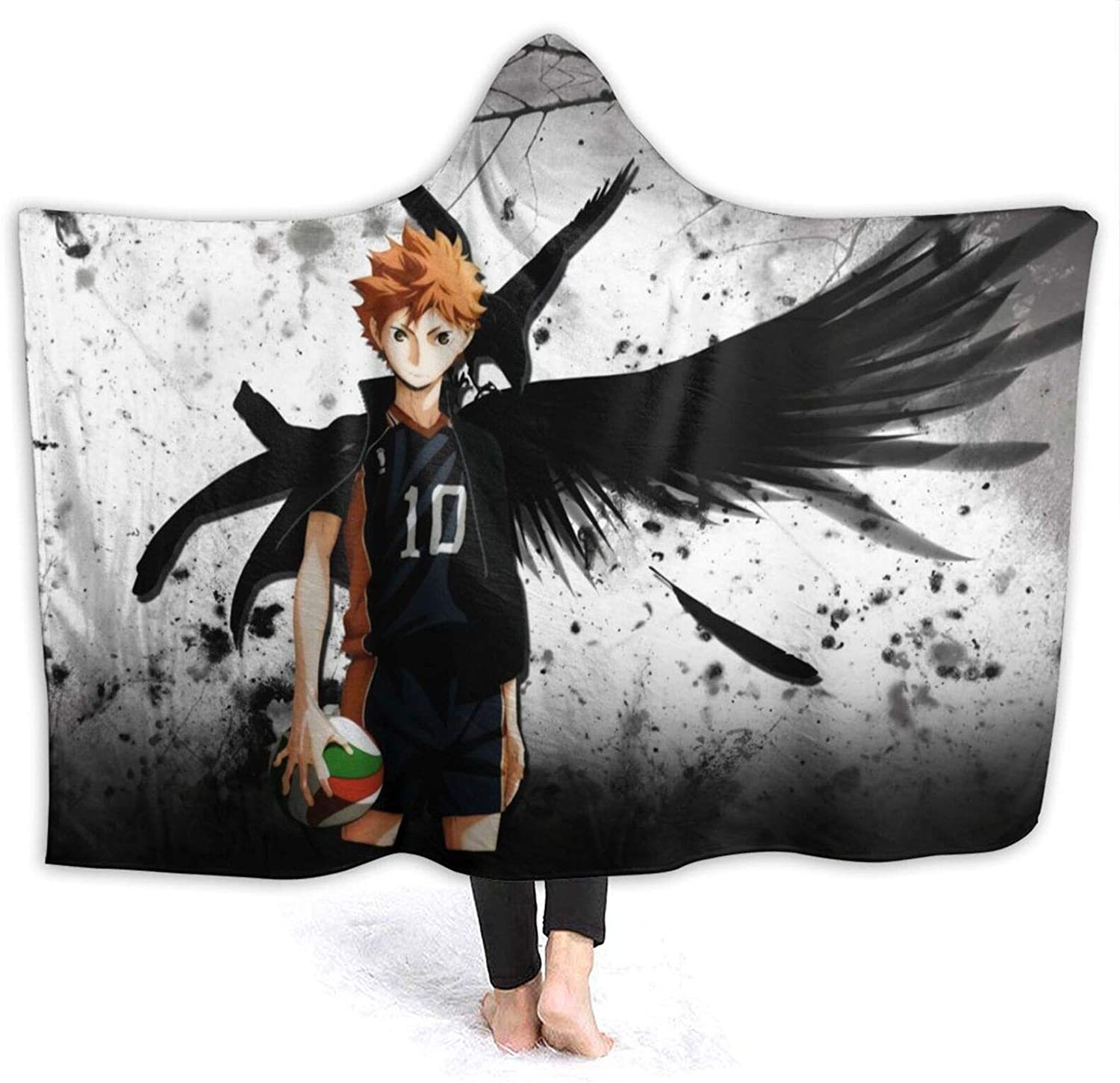 Flannel Hooded Blanket - Anime Haikyu! Passionate Volleyball Blankets