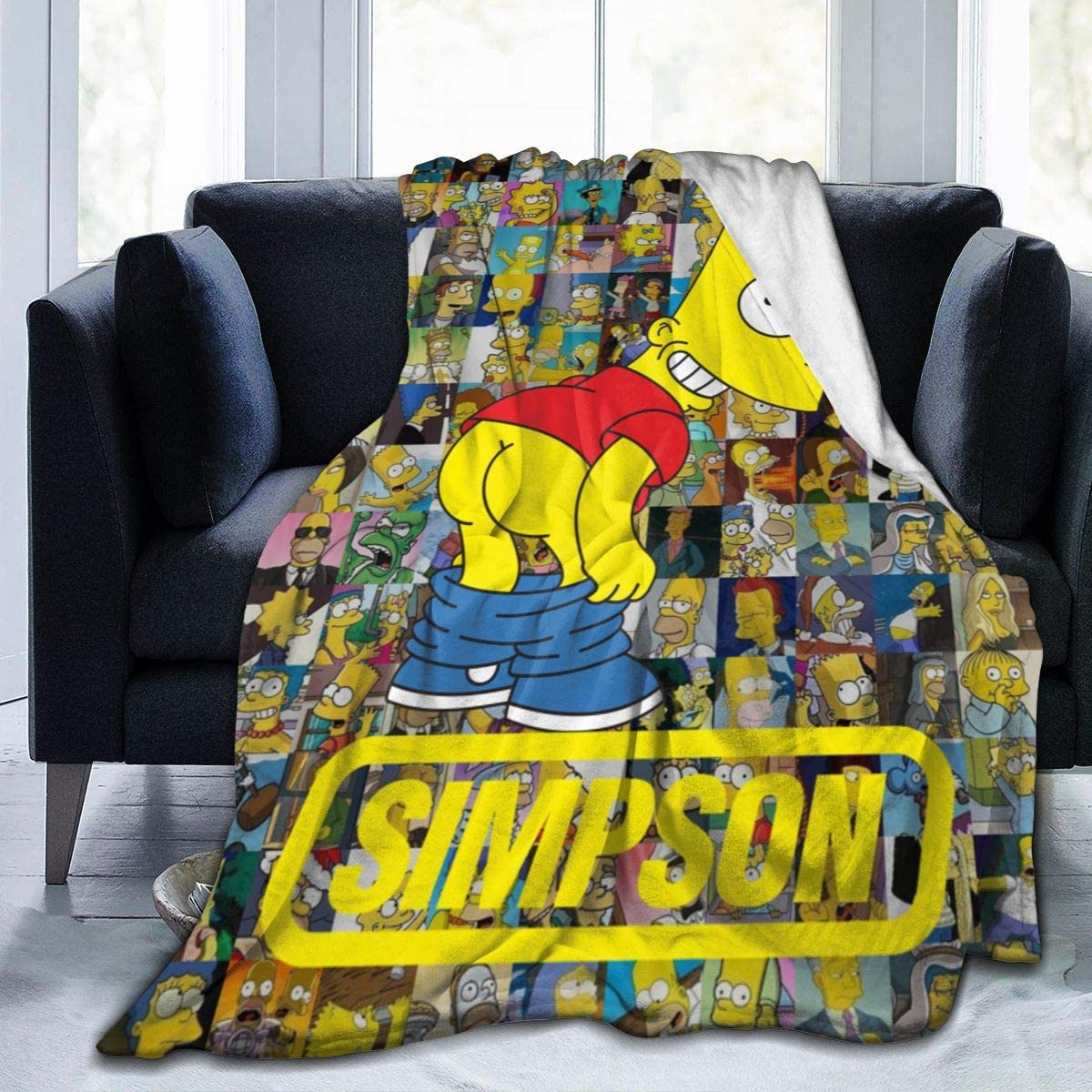 Fleece Blanket - Simpson 3D Printing Throw Blanket