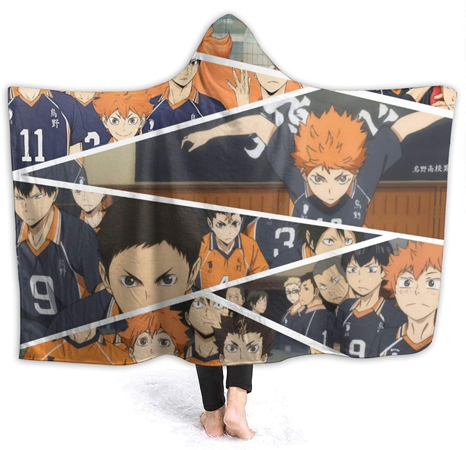 Fleece Throws Blanket - Haikyuu!! Poster Wrinkle Resistant Bed Blanket