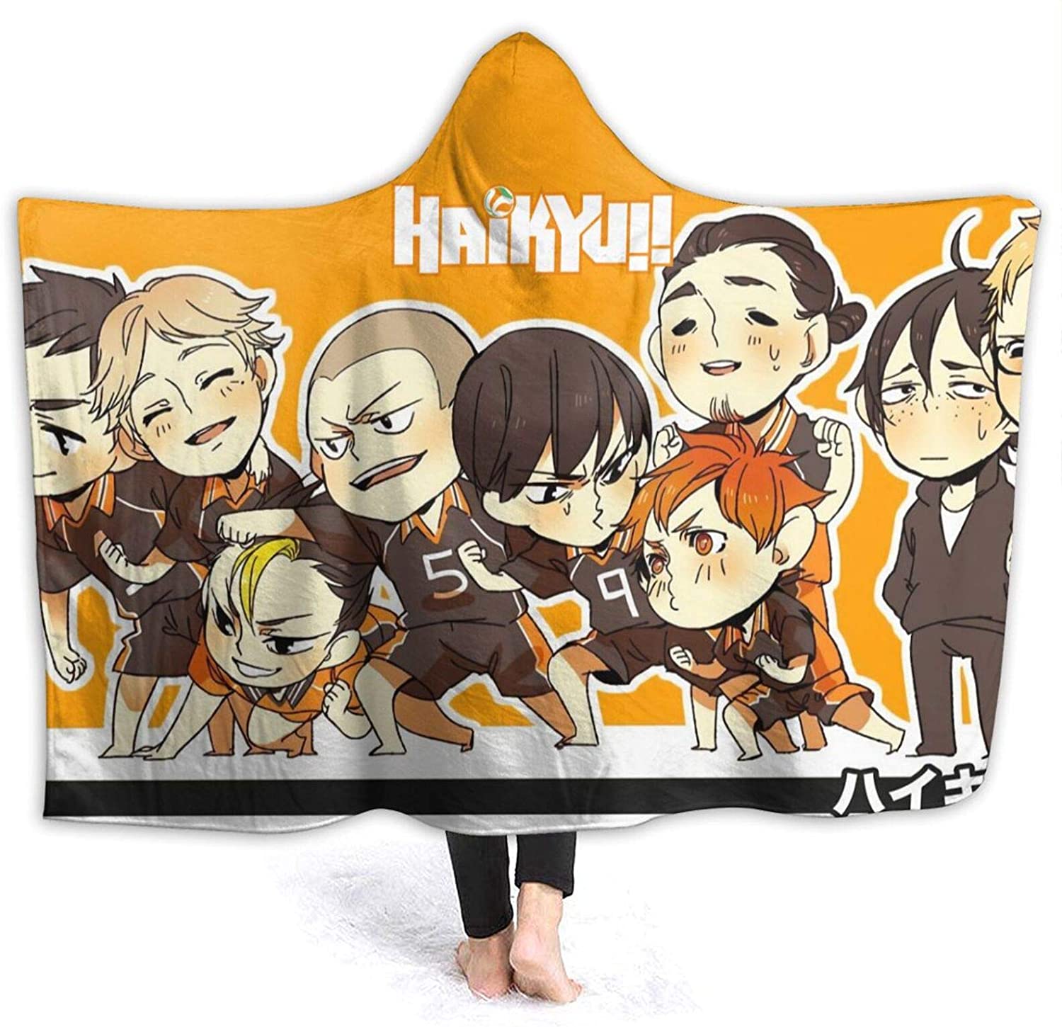 Haikyuu Blankets - Hooded Wearable Blanket