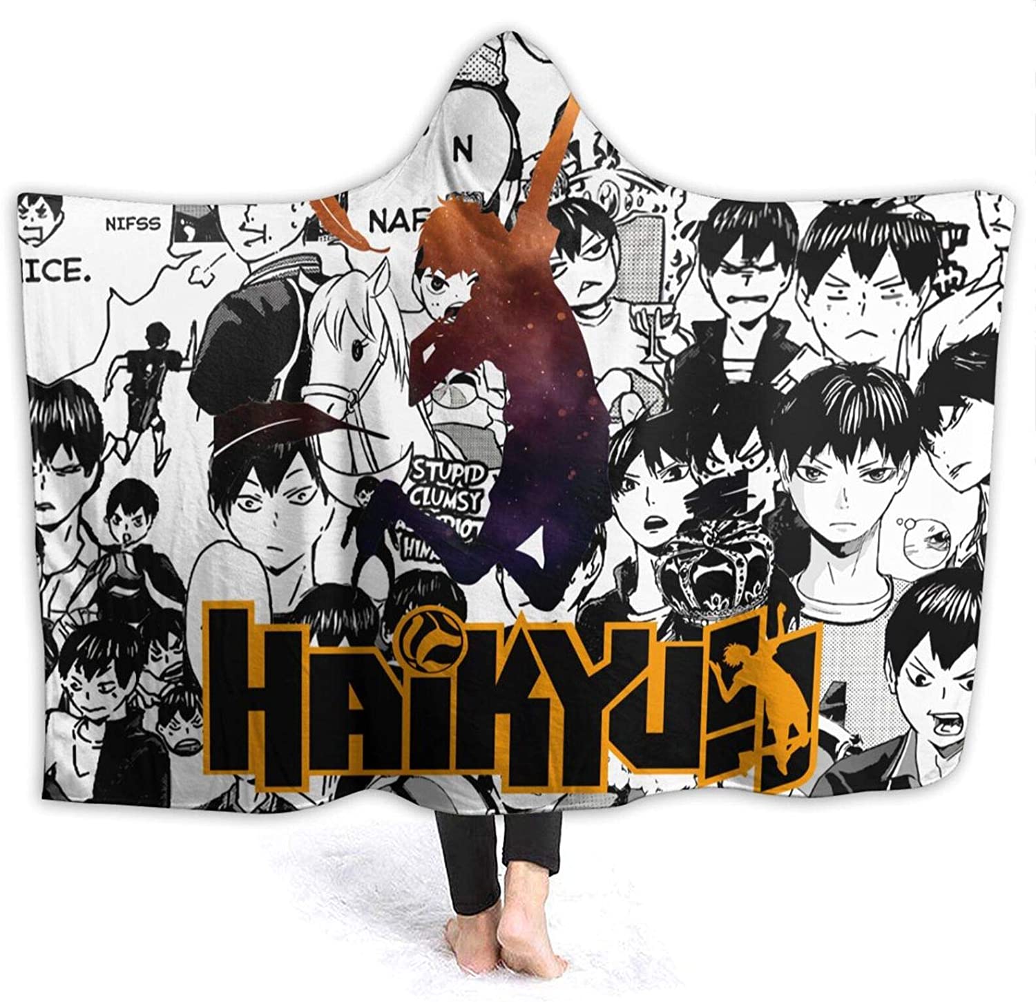 Haikyuu Blankets - Wearable Blanket Hood Poncho