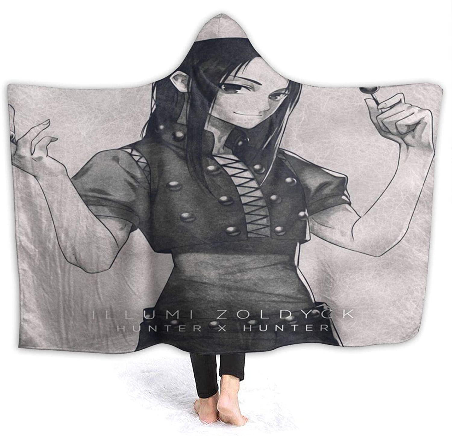 H-unter X H-unter Manga HXH Illumi Zoldyck 3D Printed Hooded Blanket