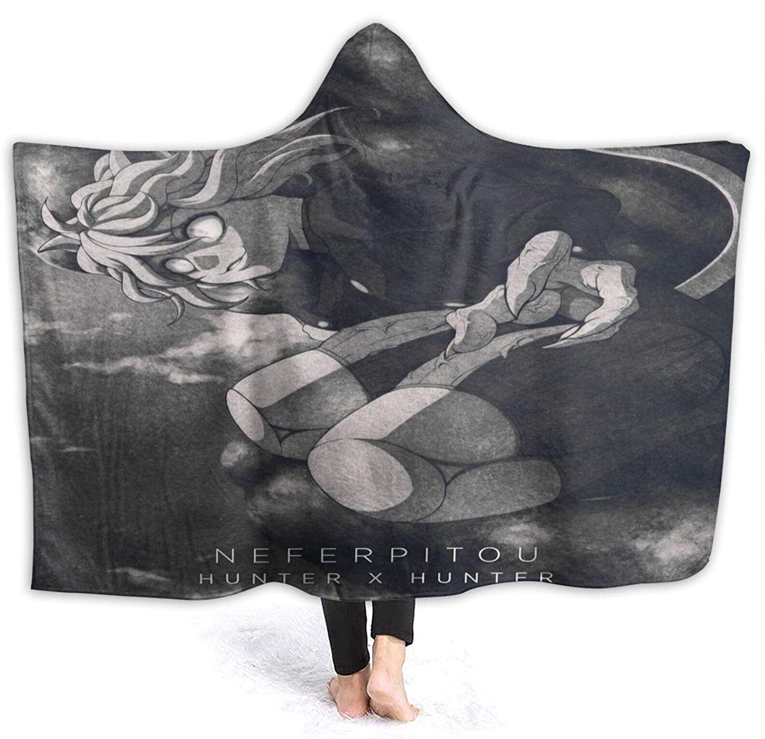 H-unter X H-unter Neferpitou Pitou 3D Printed Hooded Blanket