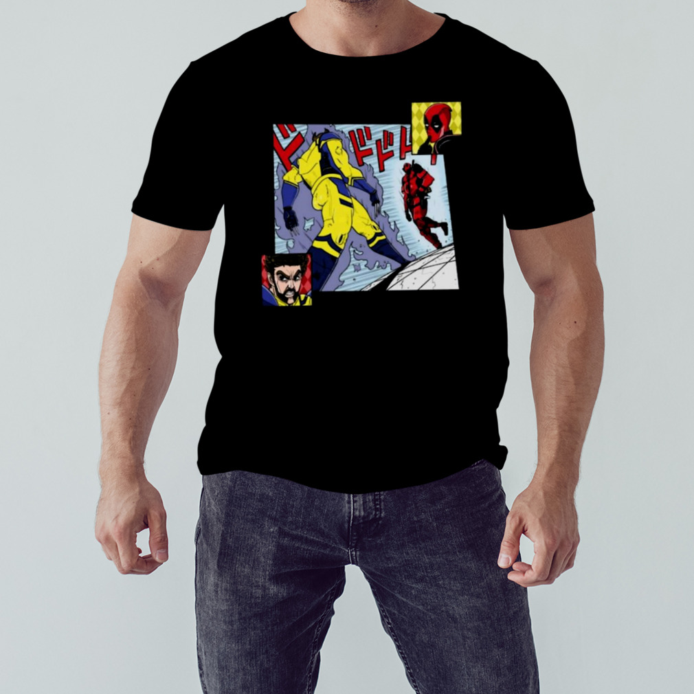 Intimate enemies Deadpool and Wolverine art design t-shirt
