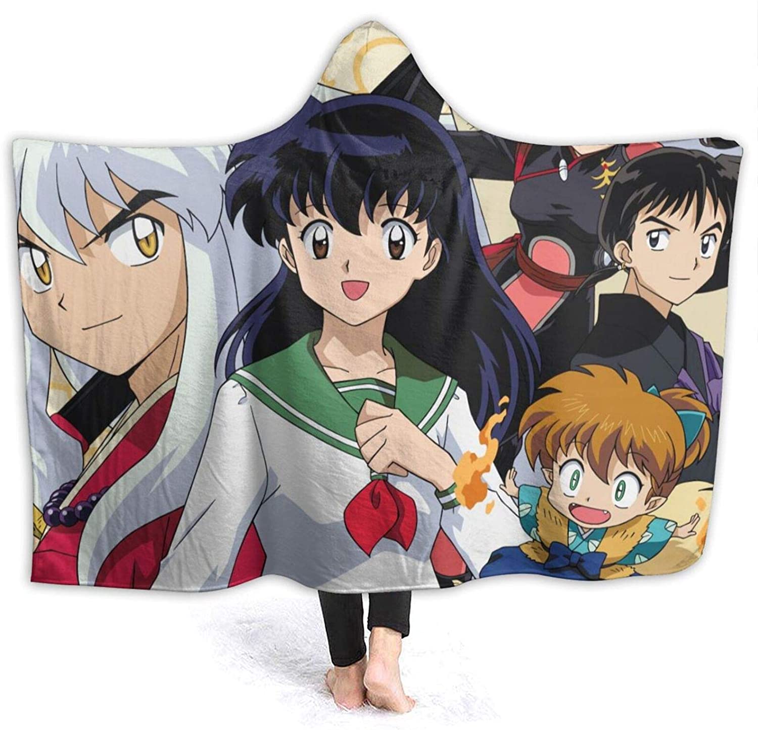 Inuyasha Blanket - Anime Fleece Printed Flannel Blanket