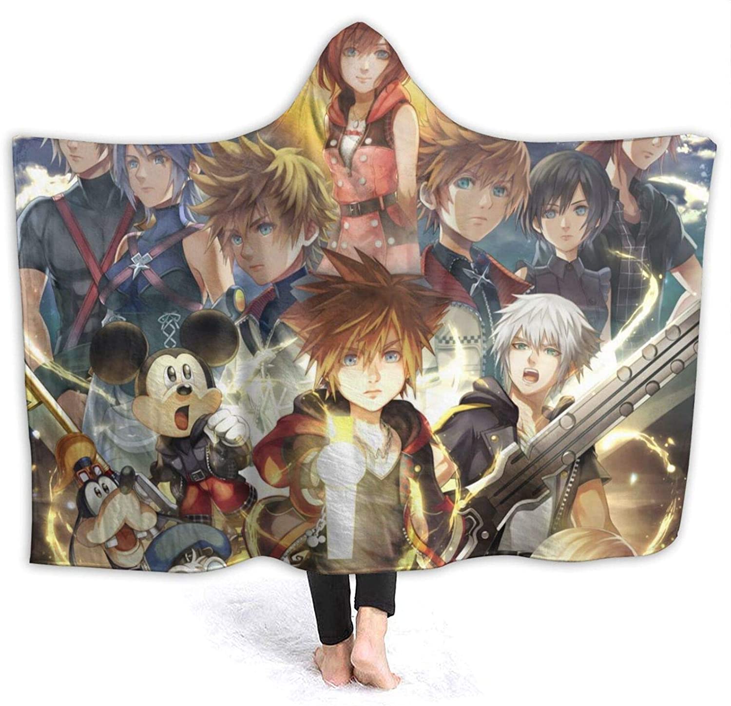 Kingdom Hearts Hooded Blanket - Flannel Blanket