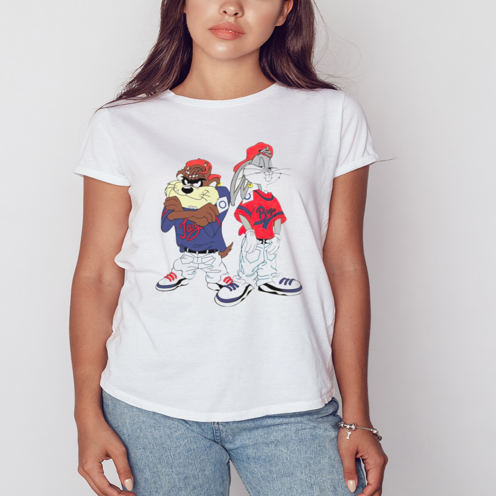 Looney Tunes Bugs Bunny And Tazmanian Devil Kris Kross Shirt