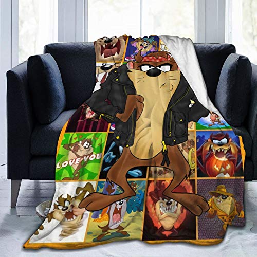 Micro Fleece Blanket - Looney Tunes Tasmanian Devil Taz Room 3D Printing Blanket