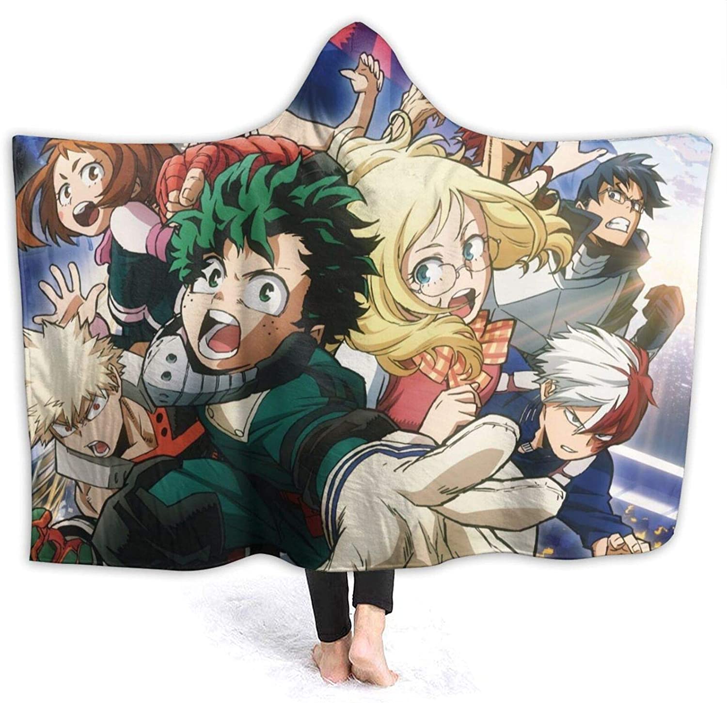 My Hero Academia Fleece Flannel Blanket - Anime Hooded Blanket