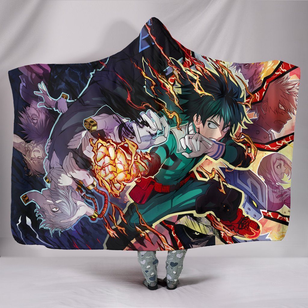 My Hero Academia Hooded Blankets - My Hero Academia Anime Series Super Cool Hooded Blanket