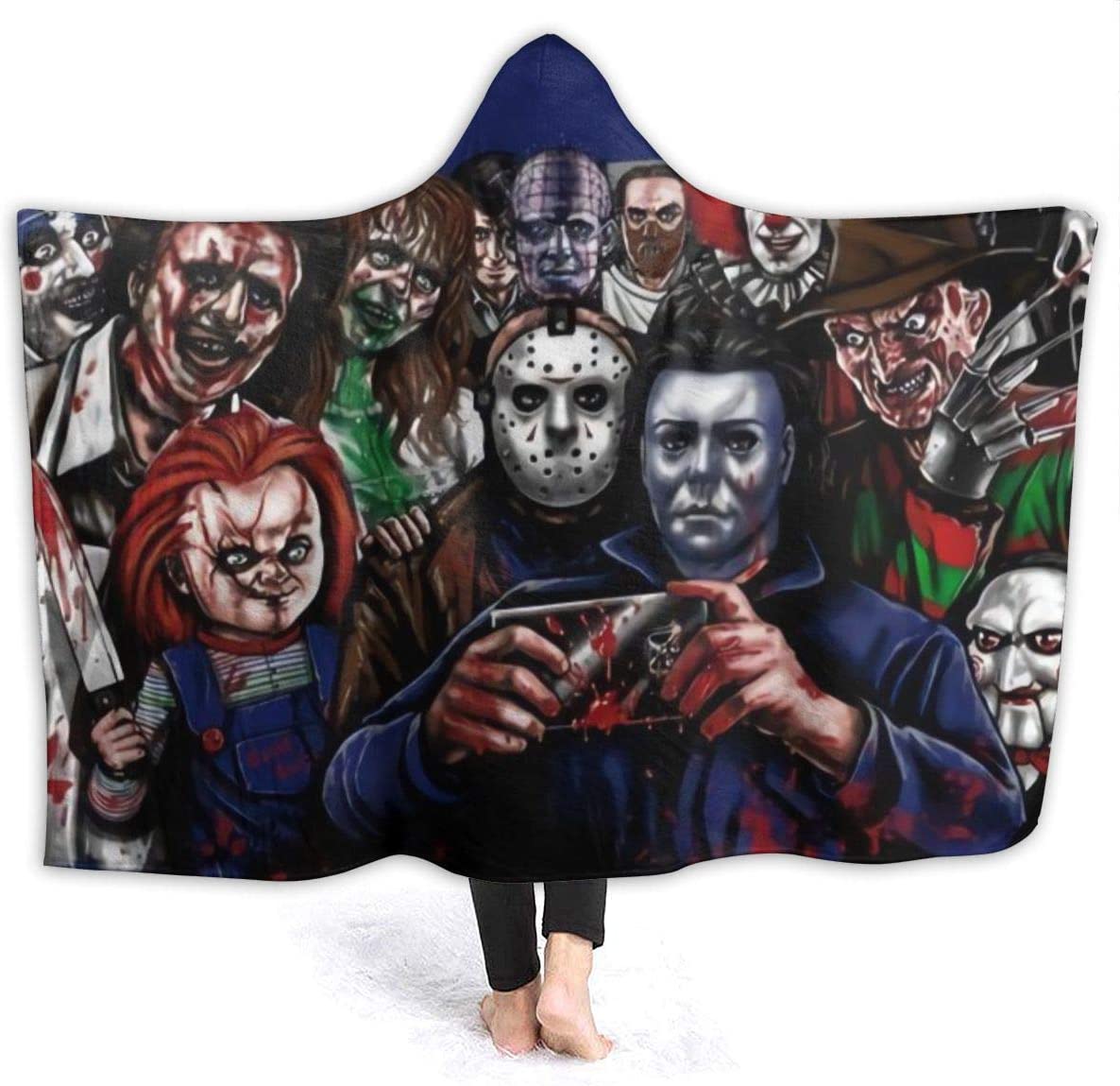 Plush Throw Blanket - Horror Michael-Myers Microfiber Bedding Fluffy Blanket