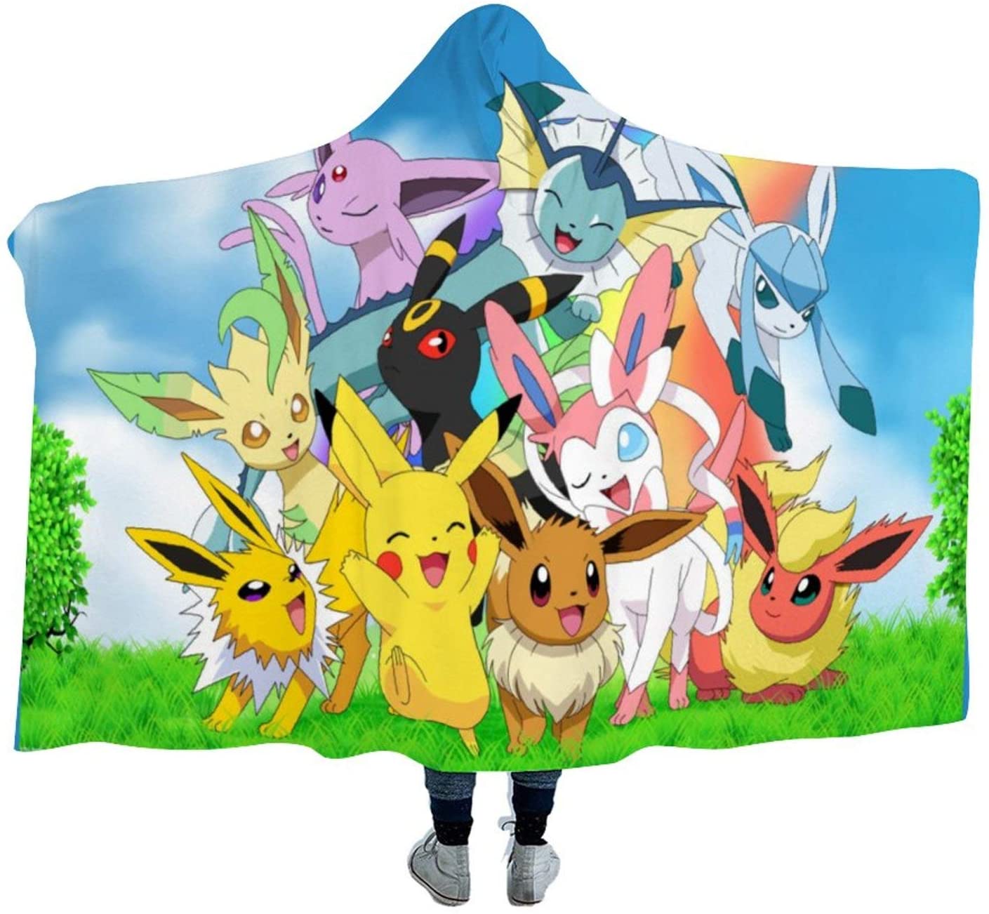 Pokemon Hooded Blankets - Anime Mystery Blankets