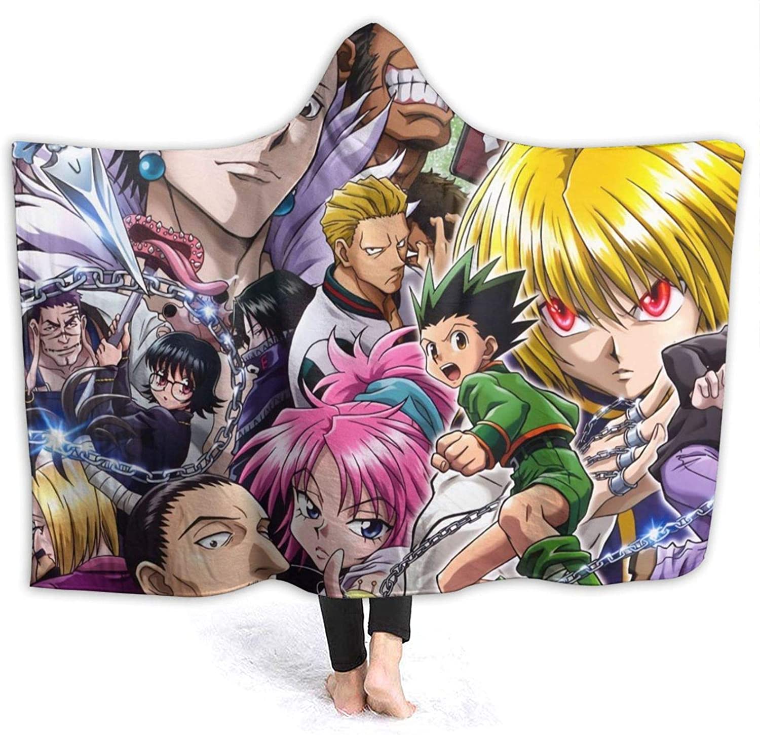 Soft Hooded Blanket - Anime Hunter×Hunter Stylish Anti-Pilling Flannel Blankets