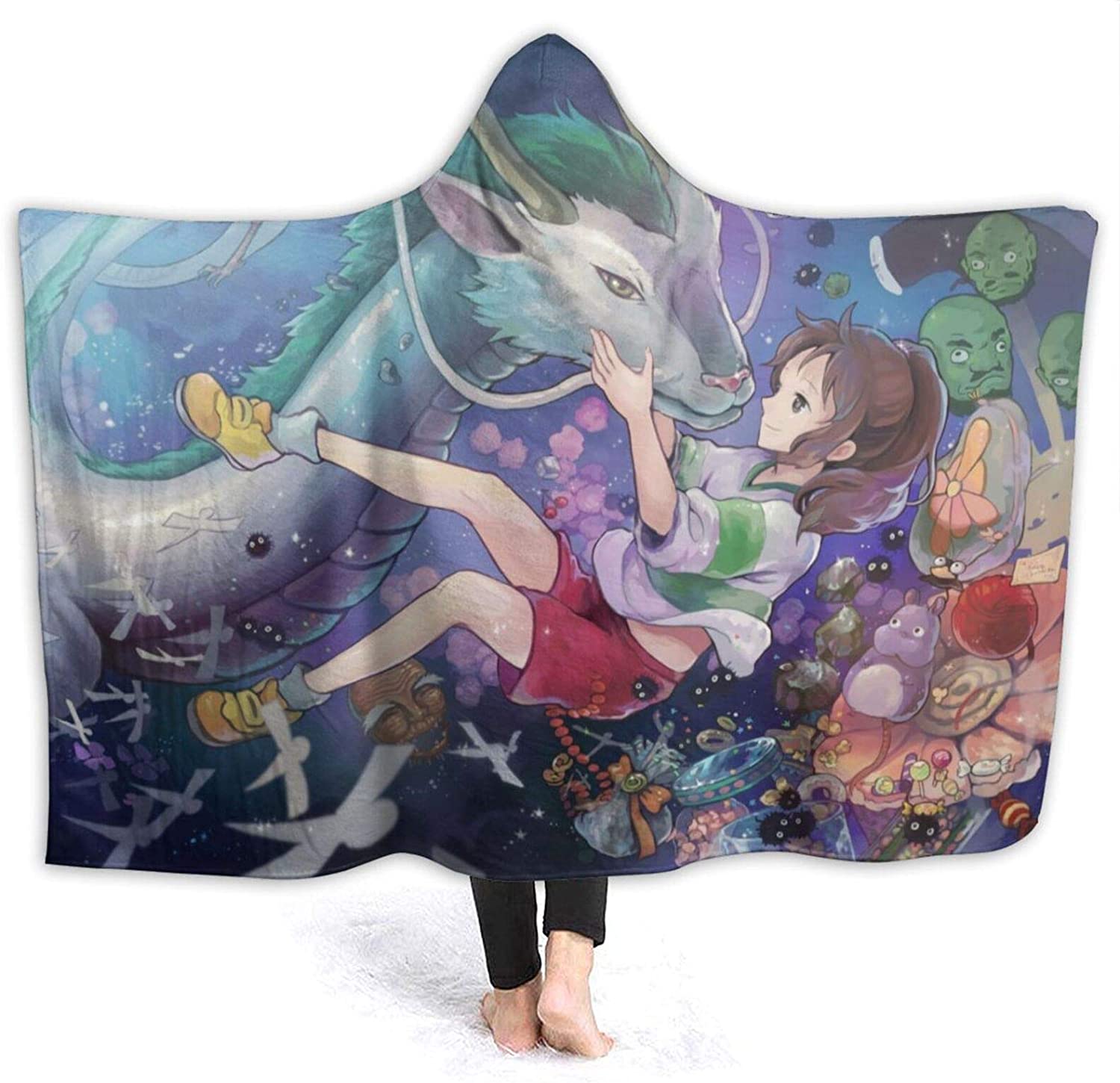 Spirited Away Fleece Flannel Hooded Blankets