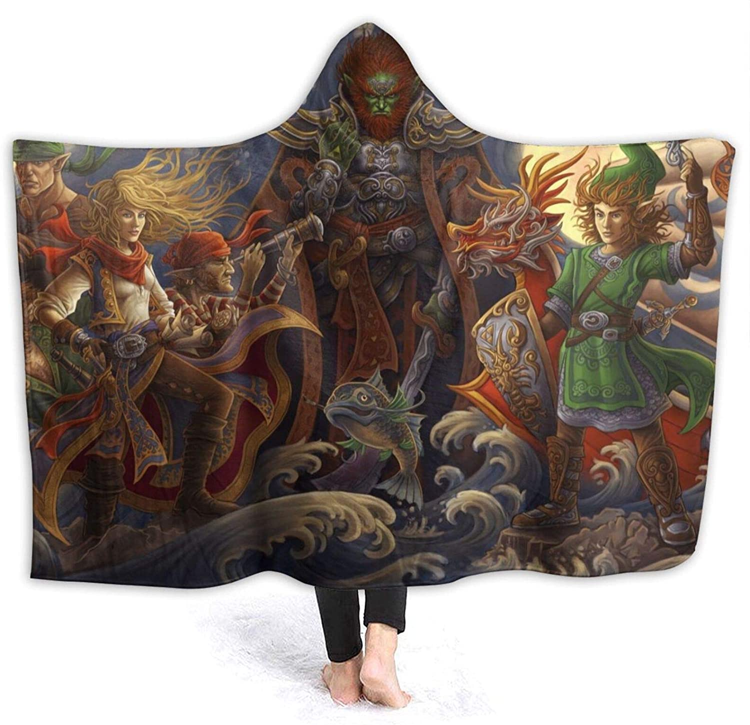 The Legend of Zelda Hooded Blankets - Anime Flannel Blankets