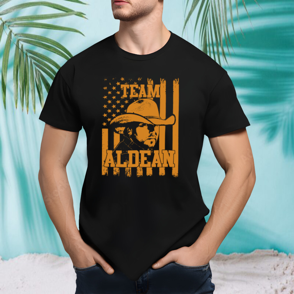 Team Jason Aldean USA flag shirt