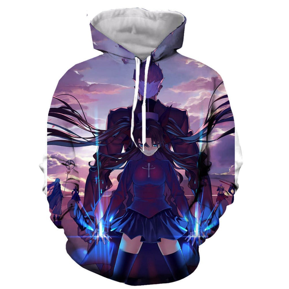 Anime Fate Stay Night 3D Printed Hoodie Sweatshirt Pullover