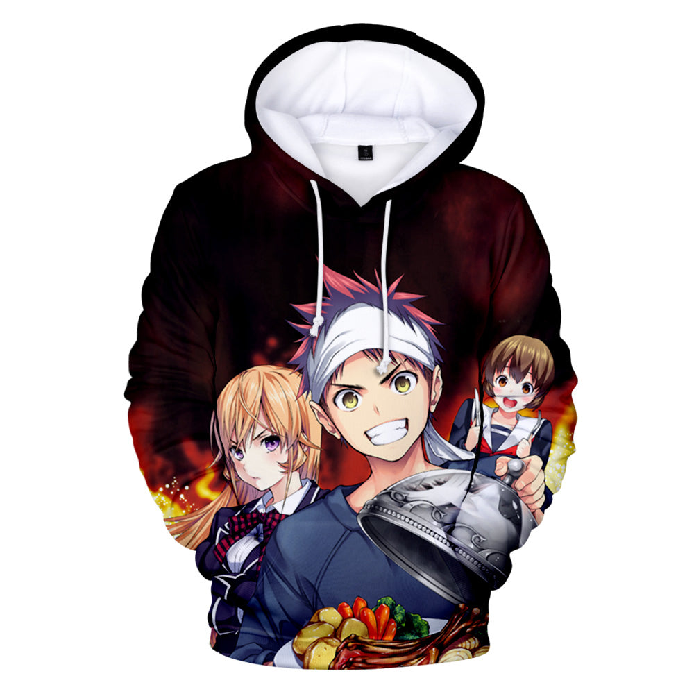 Anime Food Wars Hoodies - Casual Fashion Streetwear Sweatshirts