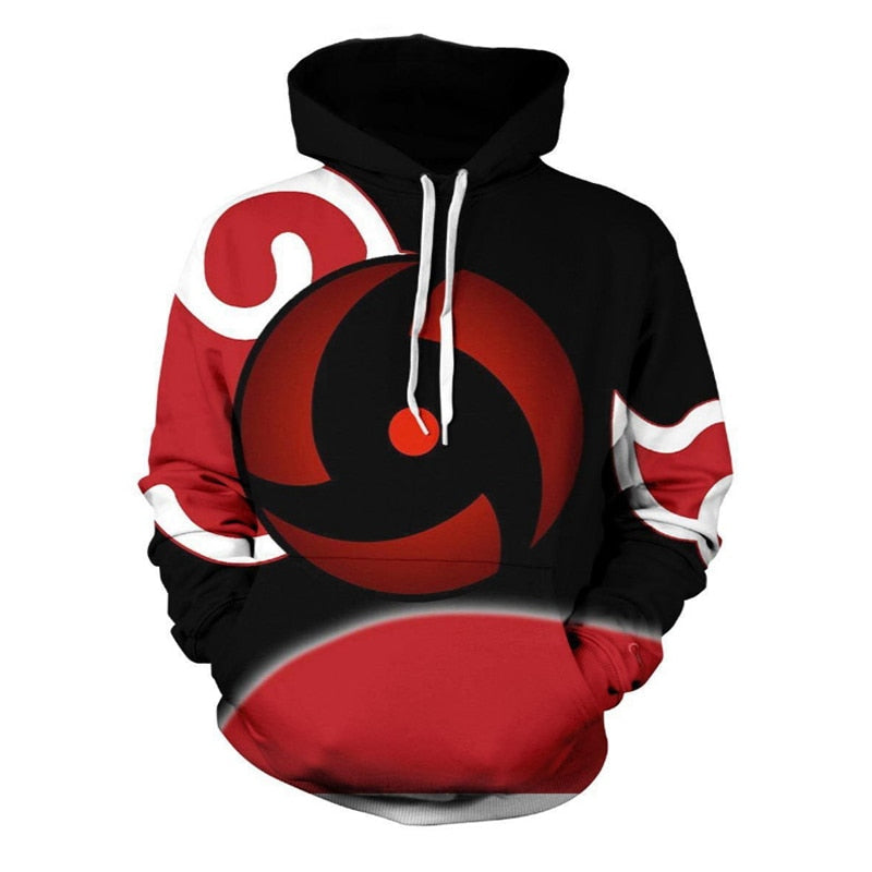 Anime Naruto 3D Printed Hooded Sweatshirt Pullover Hip Hop Hoodie