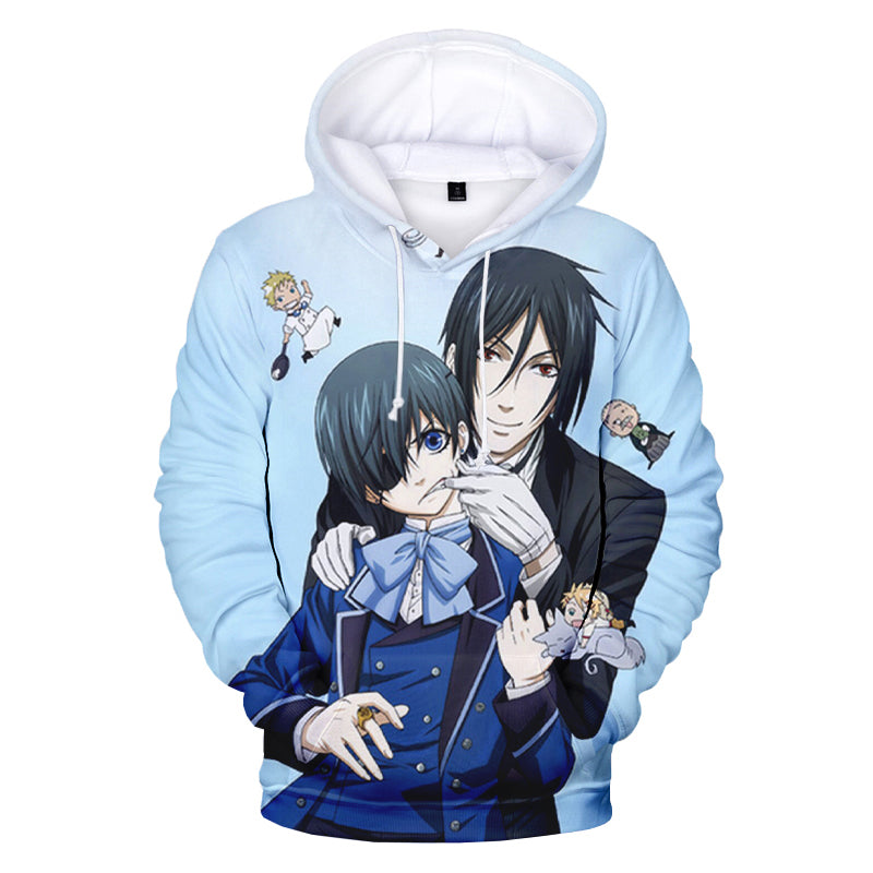 Black Butler 3D Print Hoodie - Anime Fashion Sweatshirt