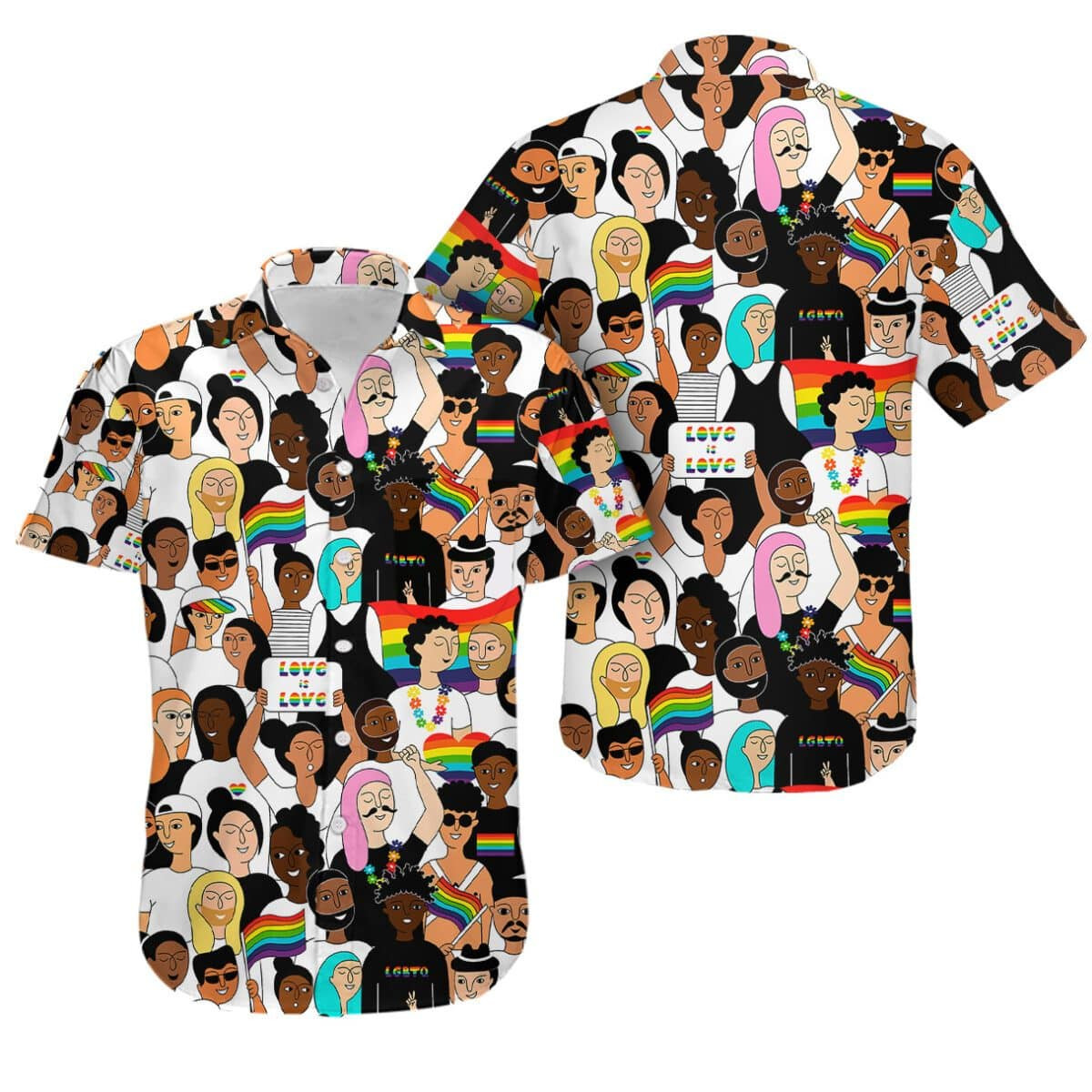 Happy Pride Month Support For Lgbt Hawaiian Aloha Shirt