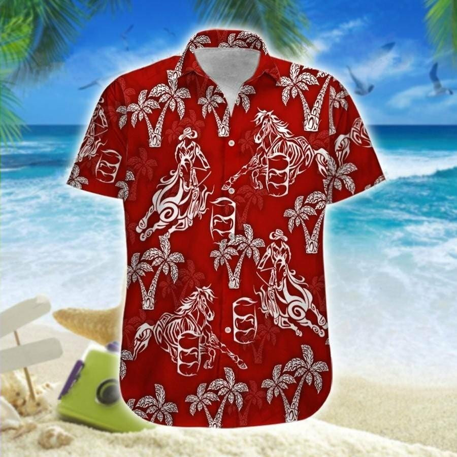 Hawaiian Aloha Shirts Barrel Racing Tattoo