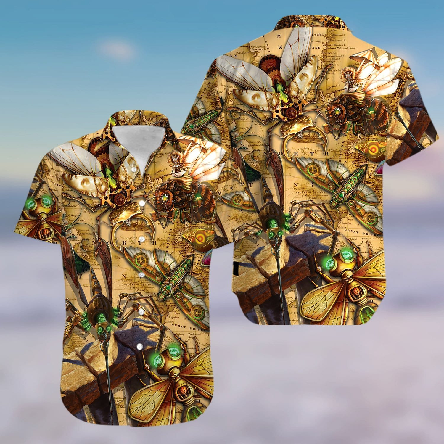 Hawaiian Aloha Shirts Bug Whisperer 1204Kv