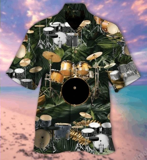 Hawaiian Aloha Shirts Drum In Tropical