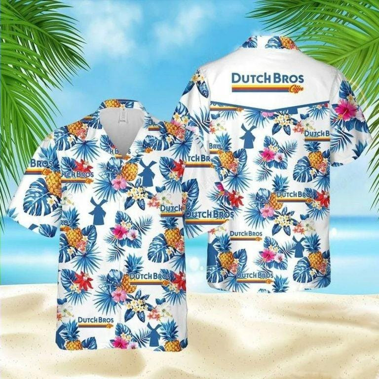 Hawaiian Aloha Shirts Dutch Bros Coffee Tropical