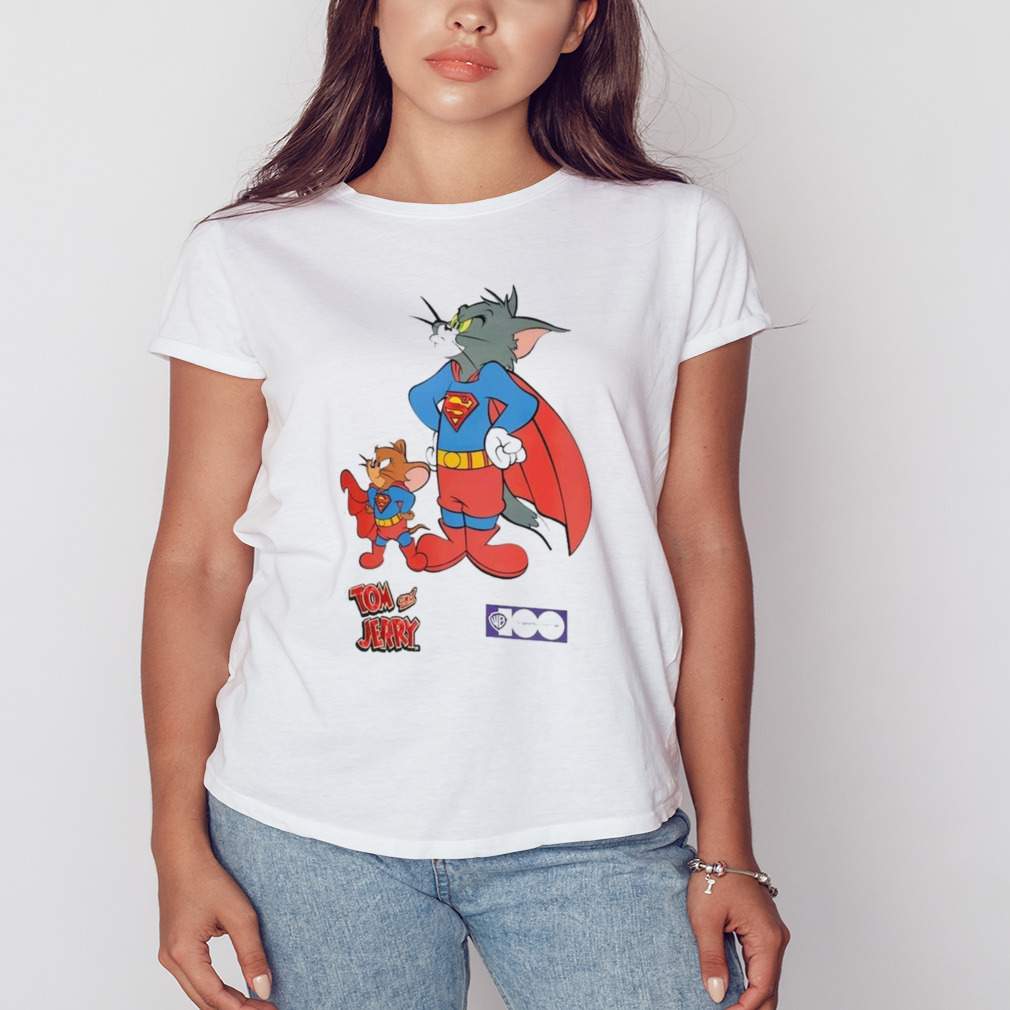 Freeze Max Tom and Jerry White Superman T-Shirt