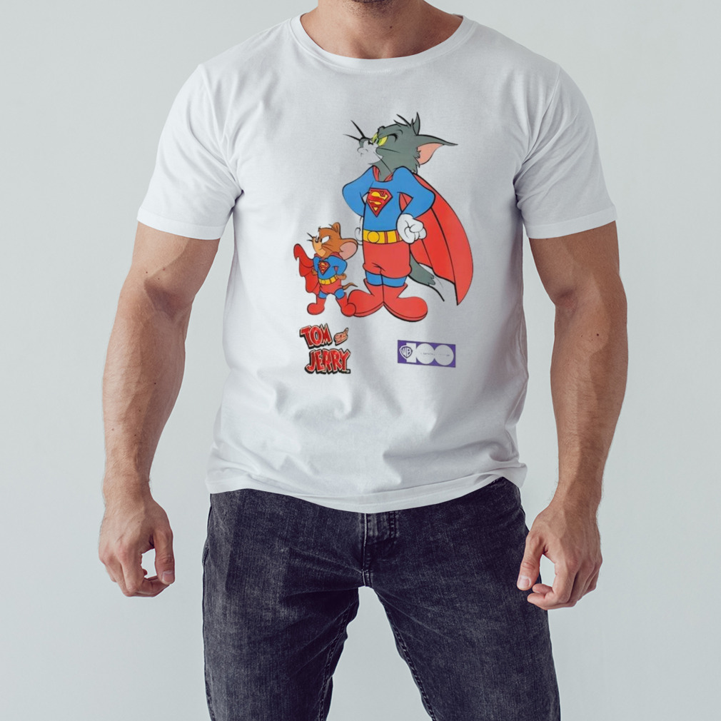 Freeze Max Tom and Jerry White Superman T-Shirt