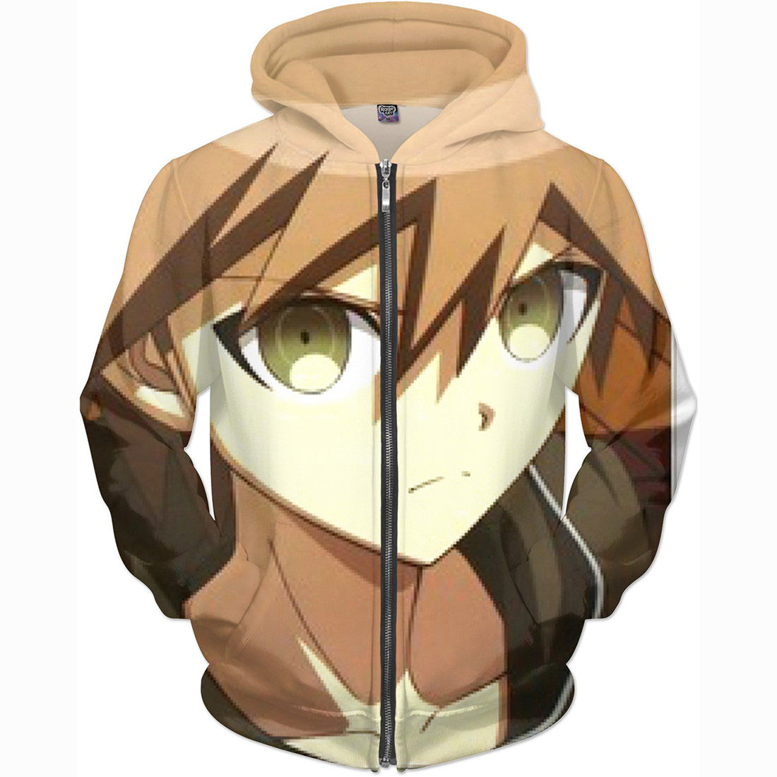 Danganronpa Hoodies - Zip Up Beige Hoodie