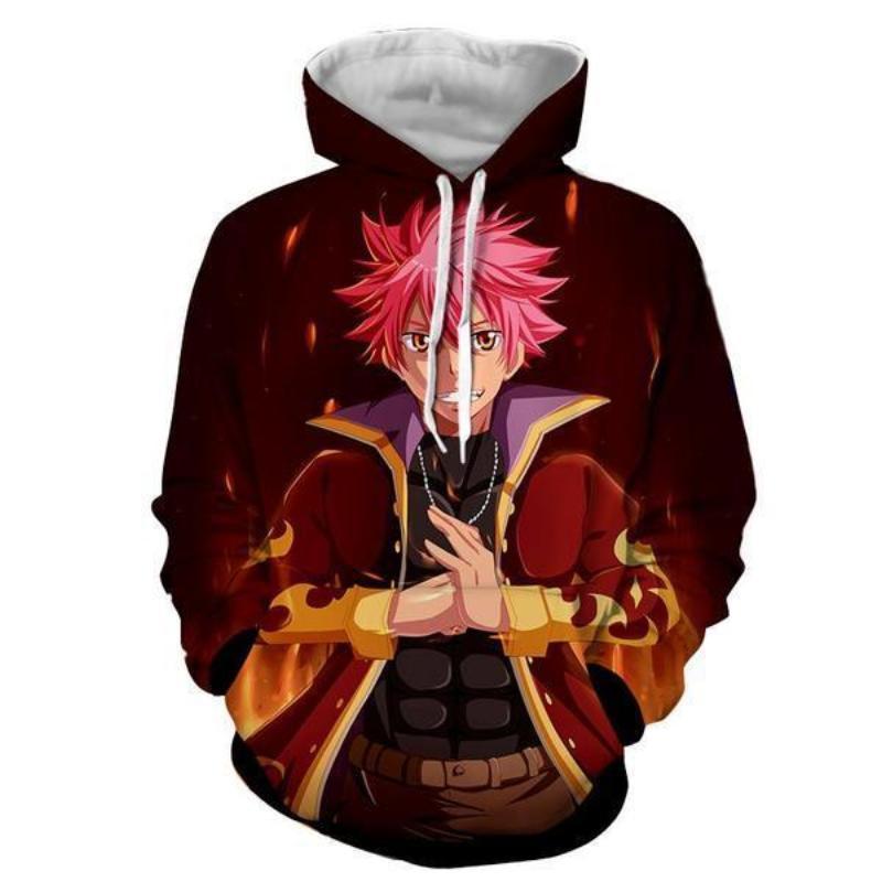 Fairy Tail Natsu Dragneel Karate Style Designed Hoodie