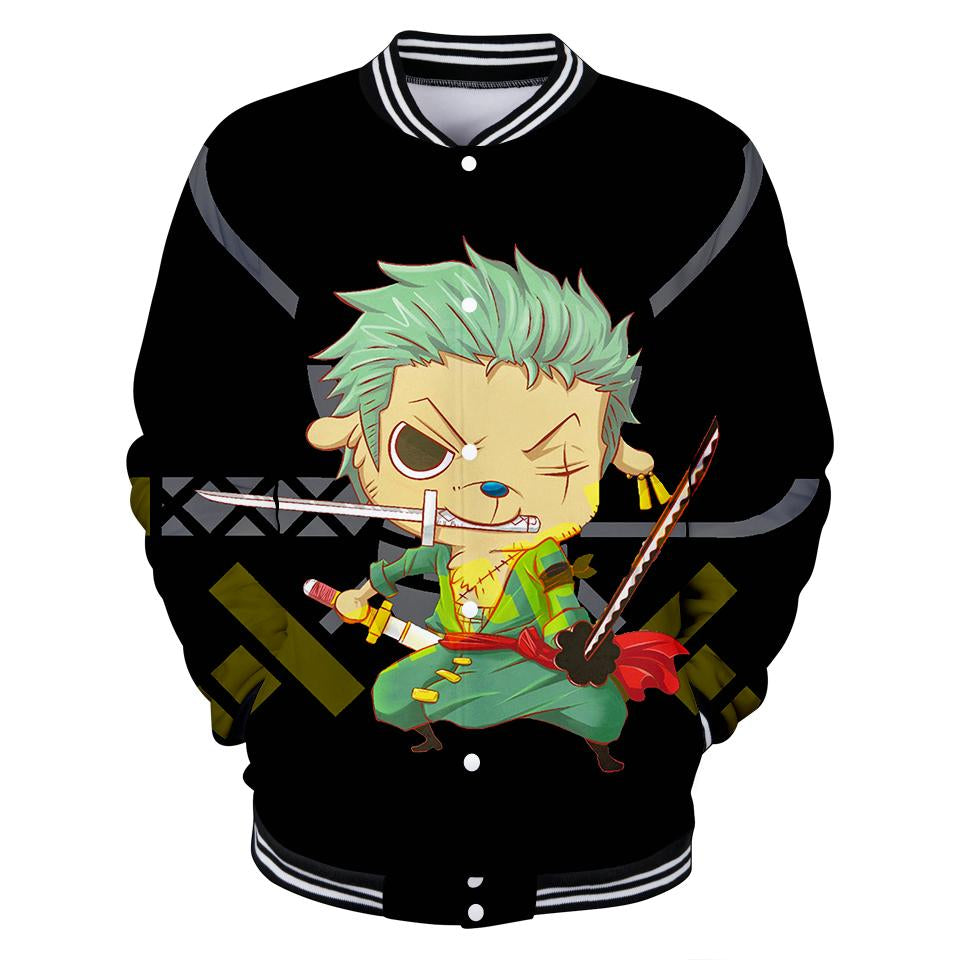 Fashion One Piece Luffy Hoodies - 3D Baseball Jacket