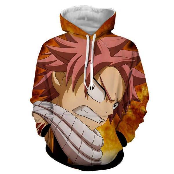 Fire Natsu Dragneel Fairy Tail 3D Hoodies