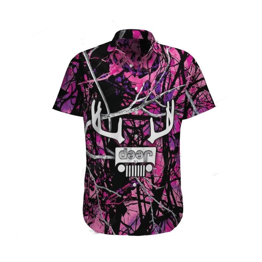 Hawaiian Aloha Shirts Jeep Deer Hunting
