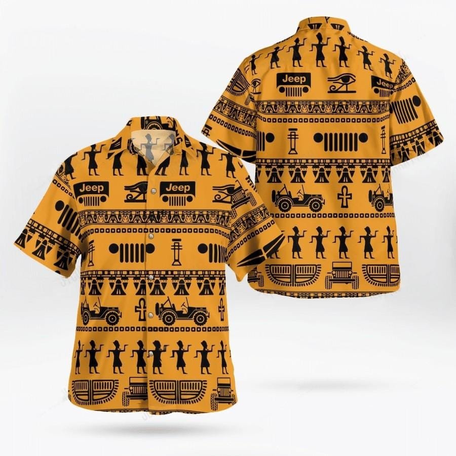 Hawaiian Aloha Shirts Jeep Egypt Pattern